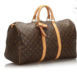 1990 Vintage Louis Vuitton Keepall 50 Vacation Bag